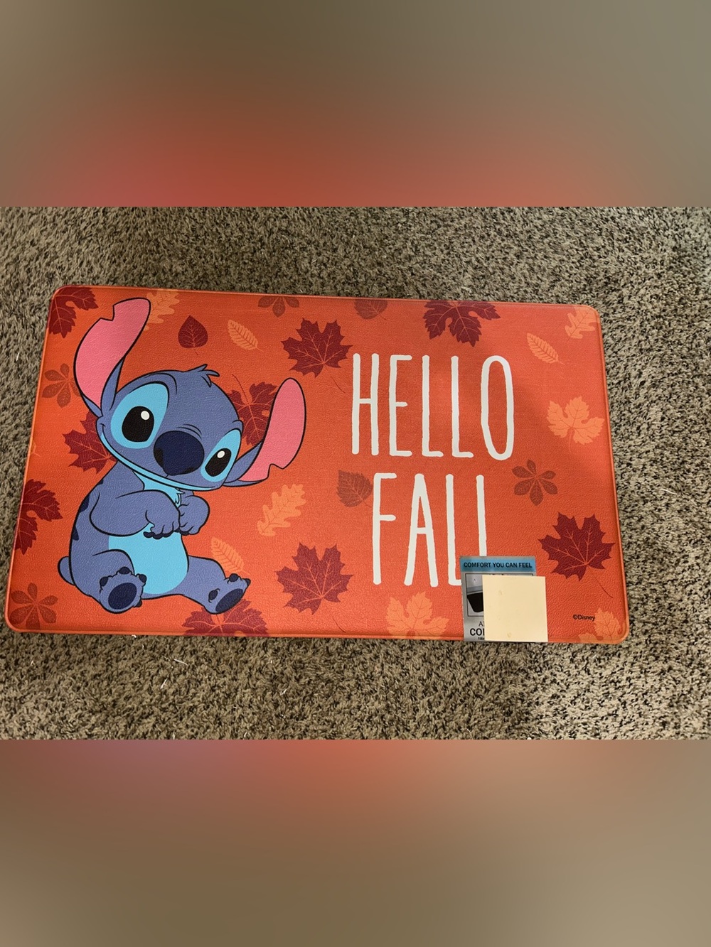 Hello Fall Stitch Anti-Fatigue Kitchen Mat